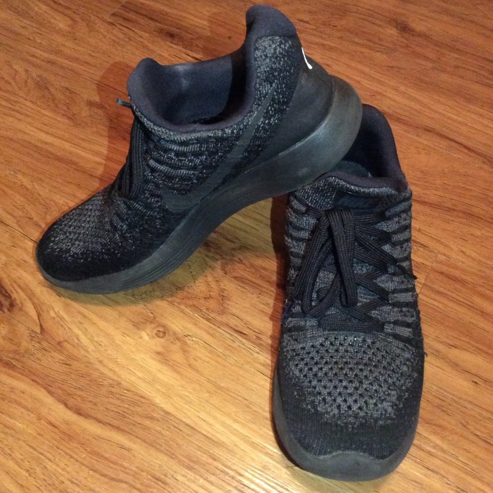 Nike Black Lunarlon Running Shoes